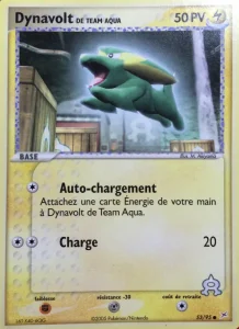 Carte Pokemon Dynavolt de Team Aqua 53/95 EX Team Magma vs Team Aqua