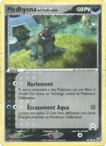 Carte Pokemon Medhyena de Team Aqua 55/95 EX Team Magma vs Team Aqua