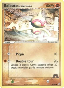 Carte Pokemon Balbuto de Team Magma 60/95 EX Team Magma vs Team Aqua