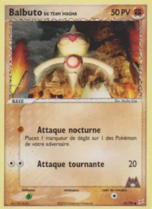 Carte Pokemon Balbuto de Team Magma 61/95 EX Team Magma vs Team Aqua