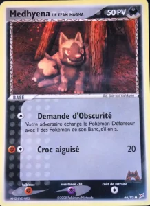 Carte Pokemon Medhyena de Team Magma 66/95 EX Team Magma vs Team Aqua