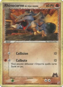 Carte Pokemon Rhinocorne de Team Magma 68/95 EX Team Magma vs Team Aqua
