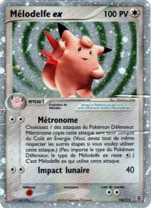 Carte Pokemon Mélodelfe ex 106/112 EX Rouge Feu & Vert Feuille