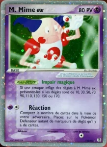Carte Pokemon M. Mime ex 110/112 EX Rouge Feu & Vert Feuille