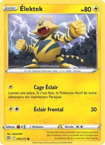 Carte Pokemon Élektek 046/172 Stars Étincelantes