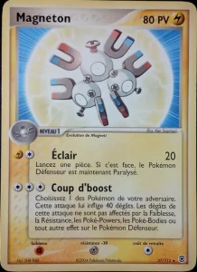 Carte Pokemon Magneton 27/112 EX Rouge Feu & Vert Feuille