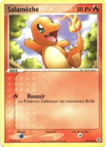 Carte Pokemon Salamèche 57/112 EX Rouge Feu & Vert Feuille