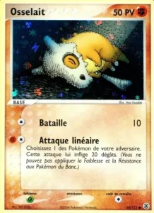 Carte Pokemon Osselait 60/112 EX Rouge Feu & Vert Feuille