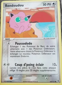 Carte Pokemon Rondoudou 65/112 EX Rouge Feu & Vert Feuille