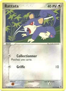 Rattata 77 — EX Rouge Feu & Vert Feuille