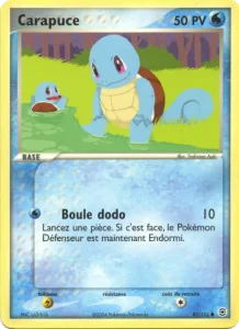 Carte Pokemon Carapuce 82/112 EX Rouge Feu & Vert Feuille
