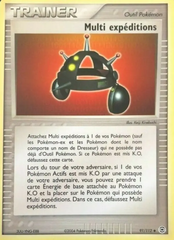 Scan HD carte Pokémon Multi expédition 91/112 — EX Rouge Feu & Vert Feuille