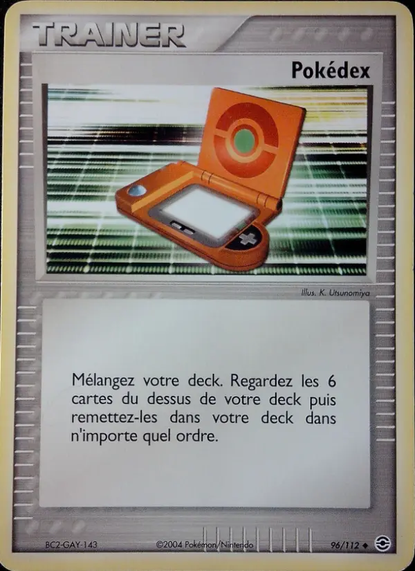 Scan HD carte Pokémon Pokédex 96/112 — EX Rouge Feu & Vert Feuille