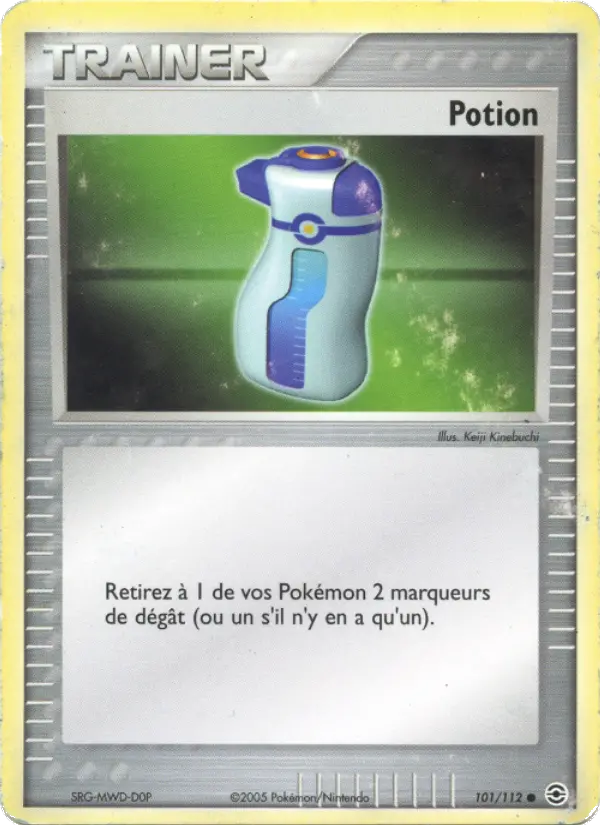 Scan HD carte Pokémon Potion 101/112 — EX Rouge Feu & Vert Feuille
