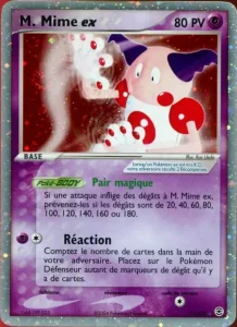 Carte Pokemon M. Mime ex 111/112 EX Rouge Feu & Vert Feuille