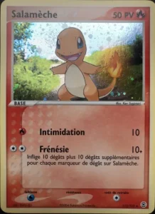 Carte Pokemon Salamèche 113/112 EX Rouge Feu & Vert Feuille