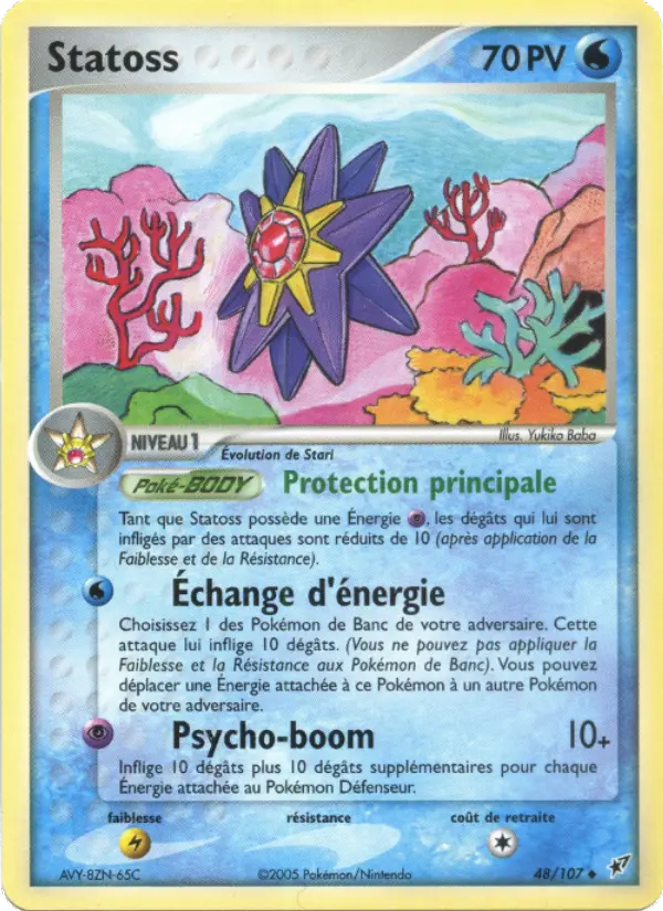 Scan HD carte Pokémon Statoss 48/107 — EX Deoxys
