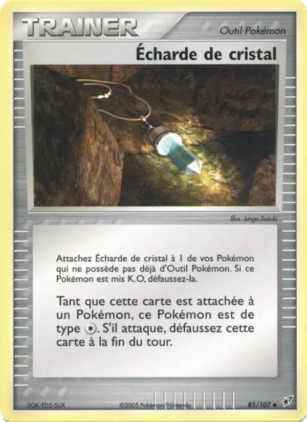 Scan HD carte Pokémon Écharde de cristal 85/107 — EX Deoxys