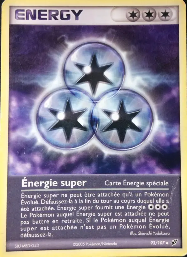 Scan HD carte Pokémon Énergie super 93/107 — EX Deoxys