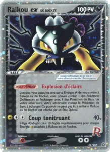 Carte Pokémon Raikou ex de Rocket 108 EX Deoxys