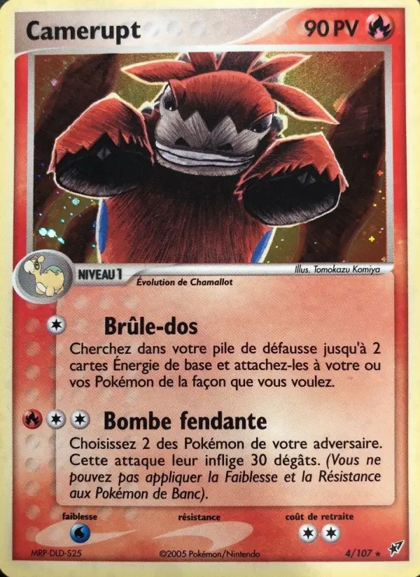 Scan HD carte Pokémon Camerupt 4/107 — EX Deoxys