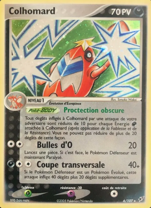 Scan HD carte Pokémon Colhomard 6/107 — EX Deoxys