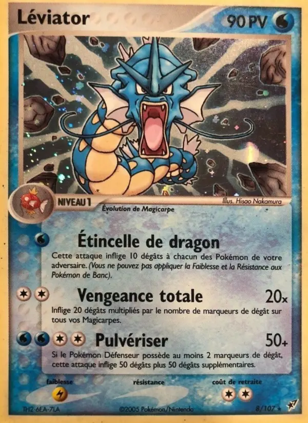 Scan HD carte Pokémon Léviator 8/107 — EX Deoxys