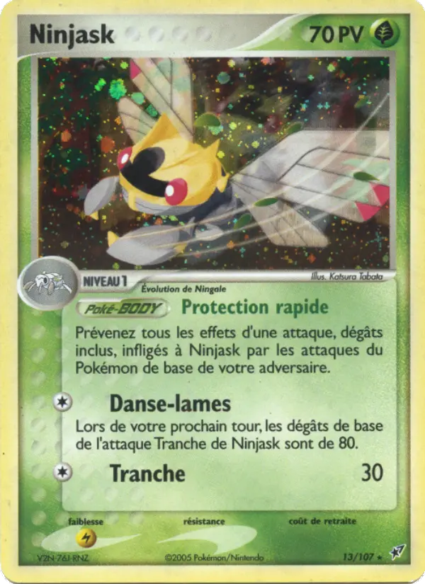 Scan HD carte Pokémon Ninjask 13/107 — EX Deoxys