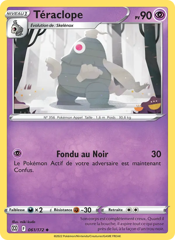 Scan HD carte Pokémon Téraclope 061/172 — Stars Étincelantes