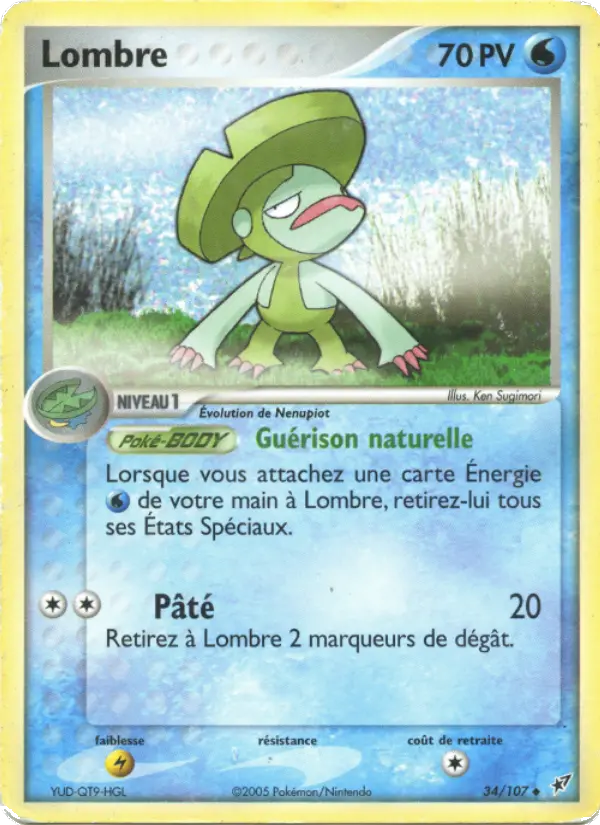 Scan HD carte Pokémon Lombre 34/107 — EX Deoxys