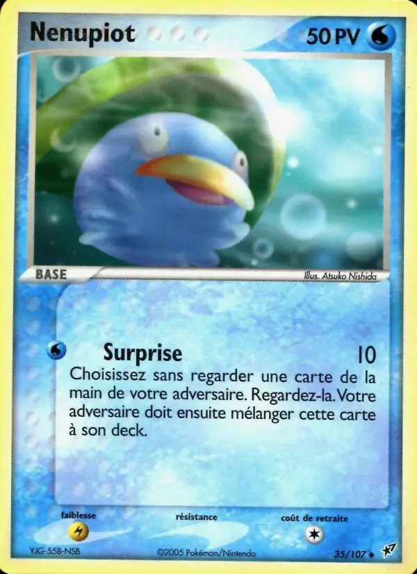 Scan HD carte Pokémon Nenupiot 35/107 — EX Deoxys