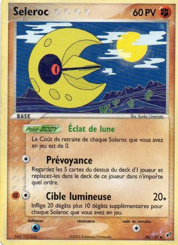 Scan HD carte Pokémon Seleroc 36/107 — EX Deoxys