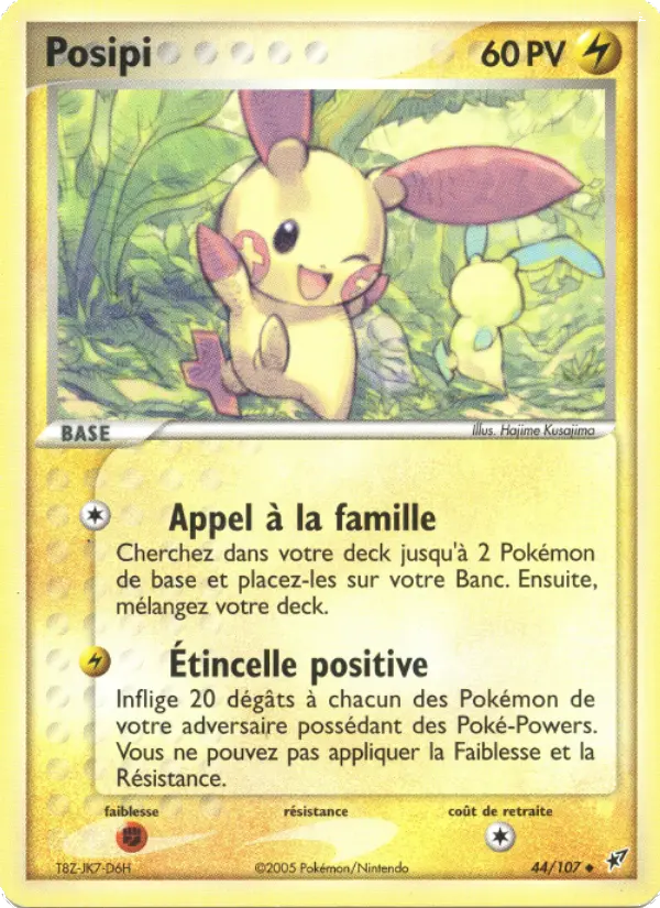Scan HD carte Pokémon Posipi 44/107 — EX Deoxys