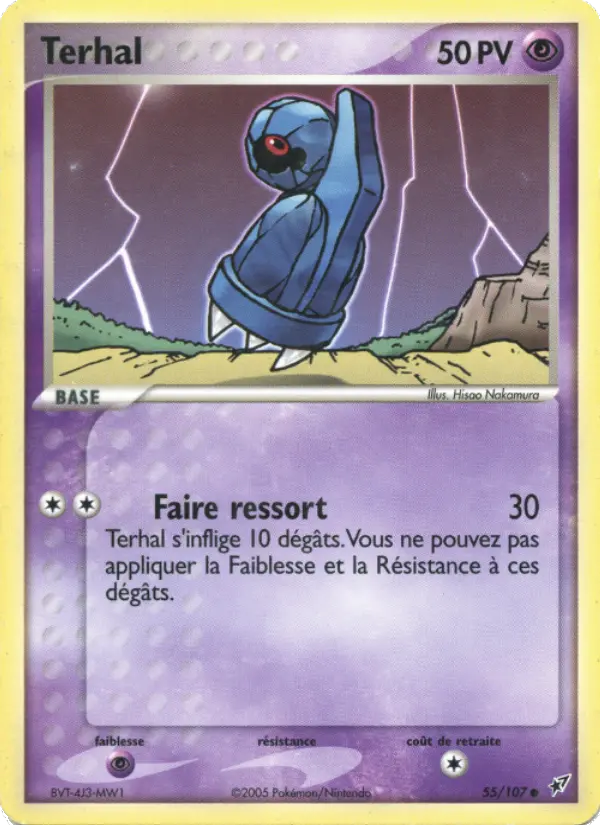 Scan HD carte Pokémon Terhal 55/107 — EX Deoxys
