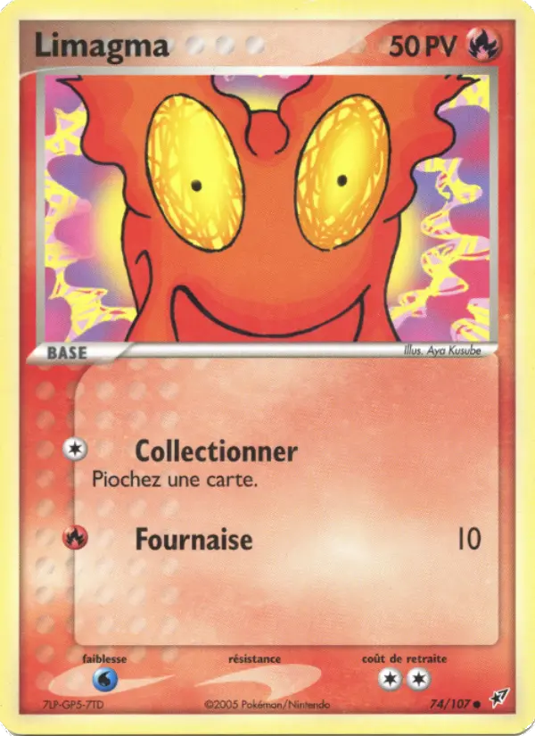 Scan HD carte Pokémon Limagma 74/107 — EX Deoxys
