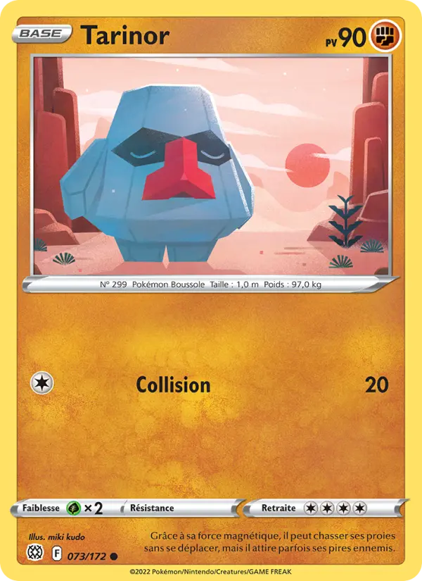 Scan HD carte Pokémon Tarinor 073/172 — Stars Étincelantes