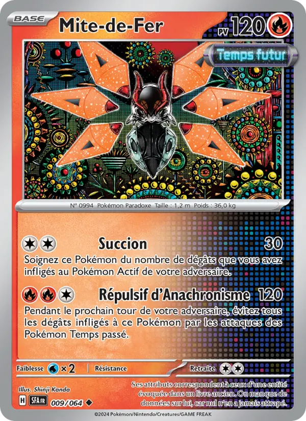 Scan HD carte Pokémon Mite-de-Fer 009/64 — Fable Nébuleuse