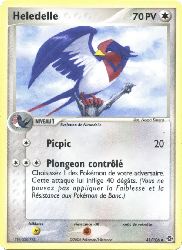 Scan HD carte Pokémon Heledelle 41/106 — EX Émeraude