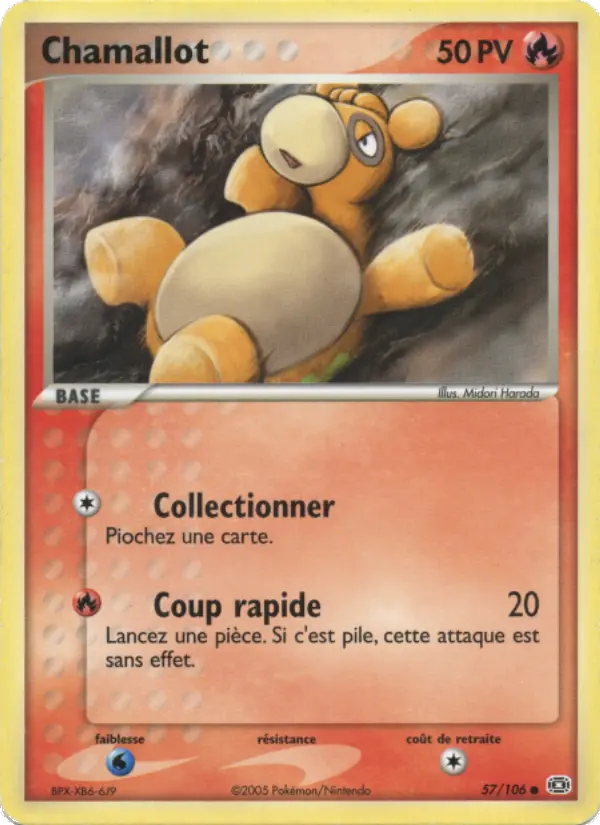 Scan HD carte Pokémon Chamallot 57/106 — EX Émeraude