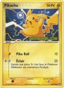 Carte Pokemon Pikachu 60/106 EX Émeraude