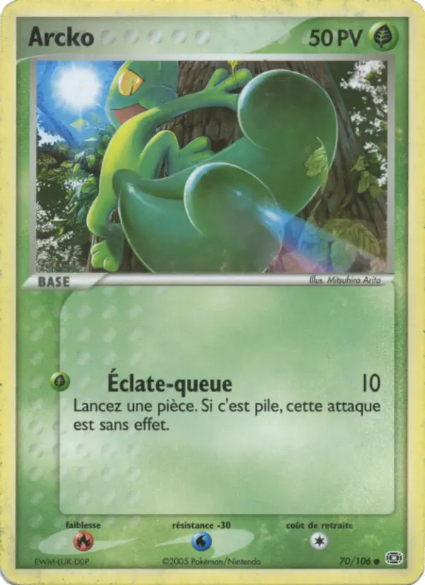 Scan HD carte Pokémon Arcko 70/106 — EX Émeraude