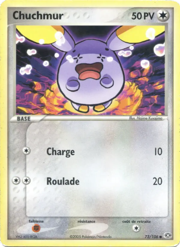 Scan HD carte Pokémon Chuchmur 73/106 — EX Émeraude