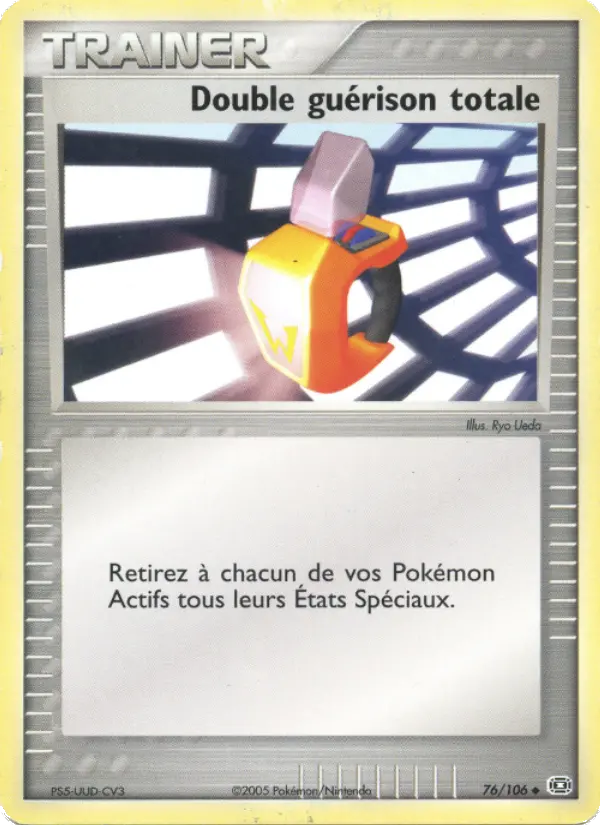 Scan HD carte Pokémon Double guérison totale 76/106 — EX Émeraude