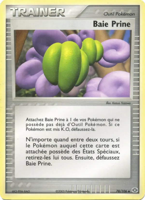 Scan HD carte Pokémon Baie Prine 78/106 — EX Émeraude