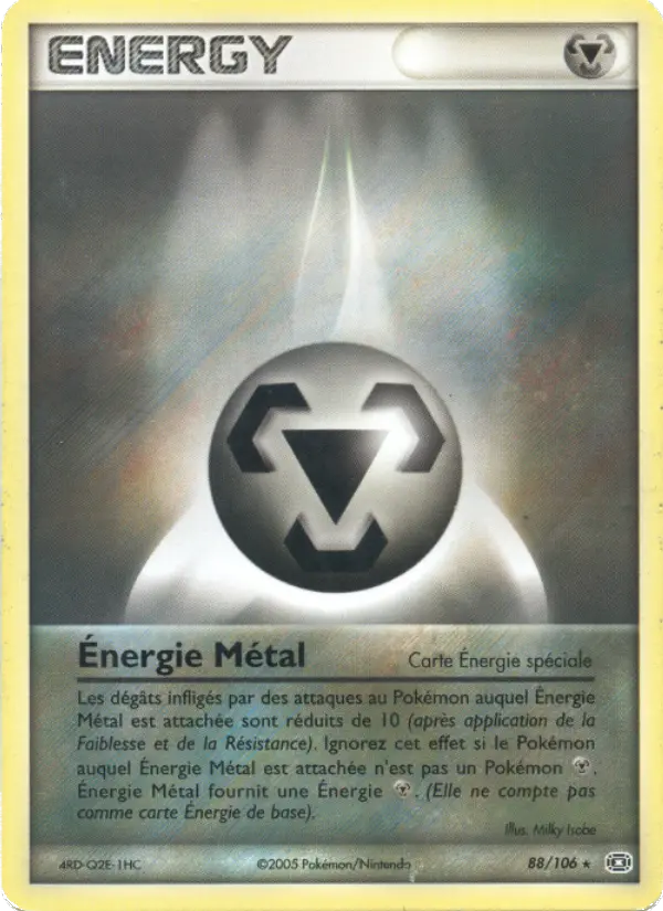 Scan HD carte Pokémon Énergie Métal 88/106 — EX Émeraude