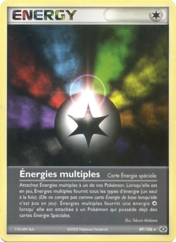 Scan HD carte Pokémon Énergies multiples 89/106 — EX Émeraude