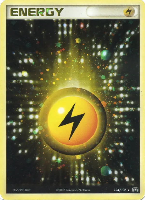 Scan HD carte Pokémon Énergie Électrique 104/106 — EX Émeraude
