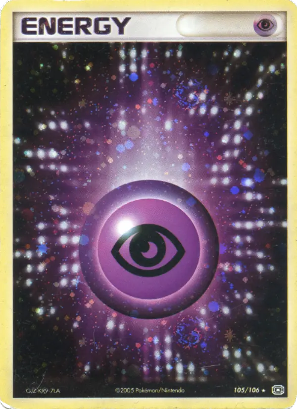 Scan HD carte Pokémon Énergie Psy 105/106 — EX Émeraude
