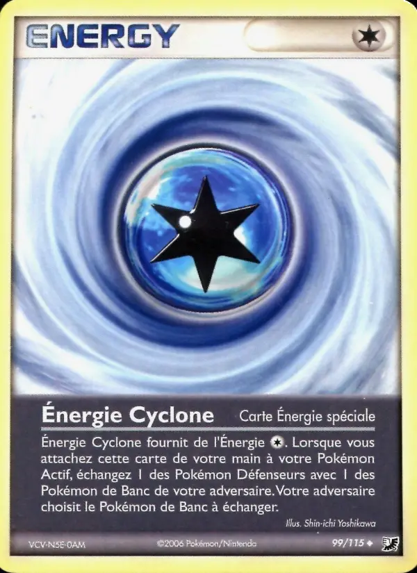 Scan HD carte Pokémon Énergie Cyclone 99/115 — EX Forces Cachées