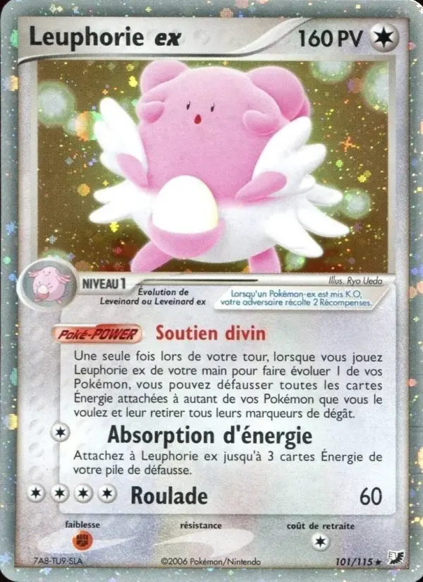 Scan HD carte Pokémon Leuphorie ex 101/115 — EX Forces Cachées